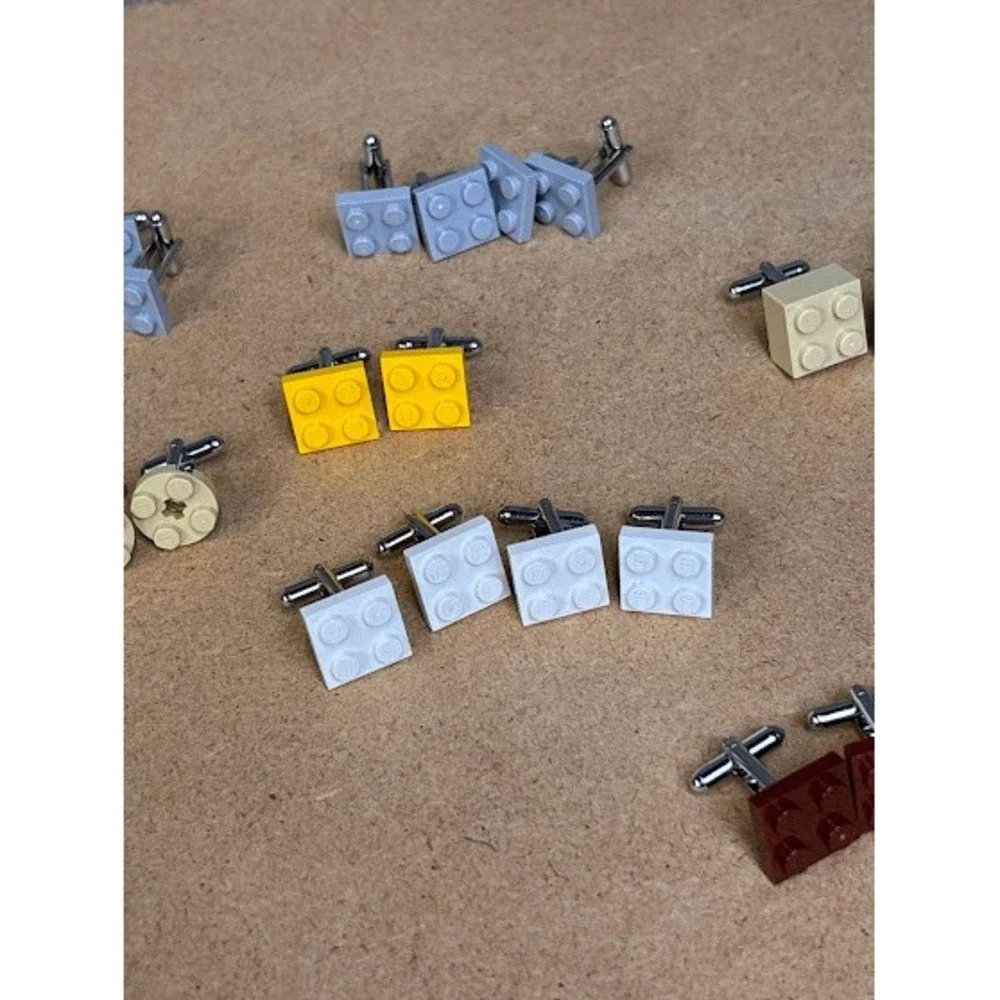 Lego Cufflinks‎ Handmade Novelty Wedding Groom Mens Gift Multi Colors
